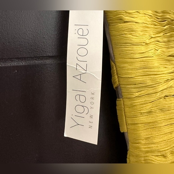 Yigal Azrouel New York Y13411PA Yellow Pistachio Dress Women’s Size 6 - Picture 3 of 5